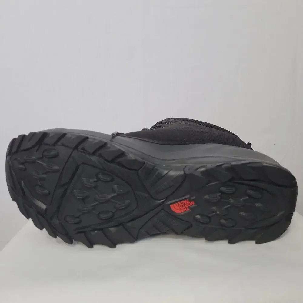 The North Face Tsumoru Lace Up Snow Boots men's size 10.5 Black Waterproof